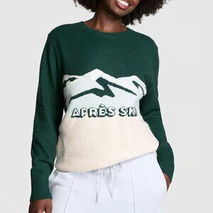 NWT - Victoria's Secret PINK - Collegiate Knit Crewneck Sweater (Small)